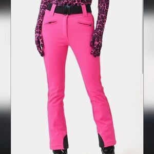 Goldbergh Pippa Brooke Belted Ski Pants Pony Pink NWT US 6 Waterproof